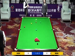 斯诺克 吴宜泽4-3谢金桃 20230519 海报