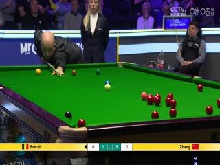 2023斯诺克英锦赛第二轮 张安达6-4卢卡·布雷切尔 20231130 海报