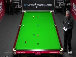 斯诺克苏格兰公开赛资格赛 拜帕·西里帕蓬0-4朱利安·勒克莱尔 20231102 海报