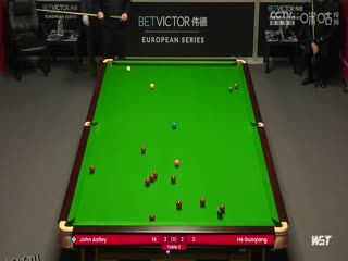 2023斯诺克德国大师资格赛 贺国强5-4约翰·阿斯特里 20231219 海报