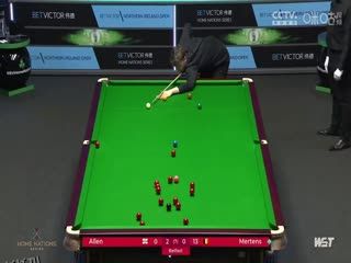 斯诺克 马克·艾伦4-0本·米尔滕斯 20231022（李照） 海报