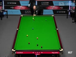 斯诺克 丁俊晖4-3布雷切尔 20231005 海报