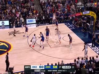 NBA季后赛 雷霆VS掘金 20250510 海报