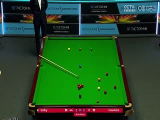 斯诺克 塞尔比4-6霍金斯 20230826（李照） 海报