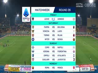 意甲联赛 莱切VS乌迪内斯 20250222 海报