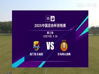 足协杯资格赛 厦门集美诚毅VS青岛崂山港帆 20241219 高清海报