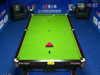 斯诺克天津国锦赛32进16迪伦·埃默里1-6约翰·希金斯 20231107 海报