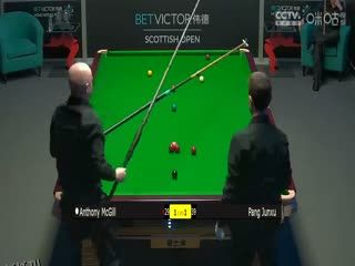 2023斯诺克苏格兰公开赛 庞俊旭2-4安东尼·麦克吉尔 20231213 海报