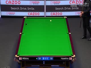 斯诺克 罗伯特·米尔金斯1-4巴里·霍金斯 20230926 海报