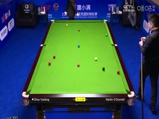 斯诺克天津国锦赛第一轮第二轮 周跃龙6-0马丁·奥唐奈 20231105 海报
