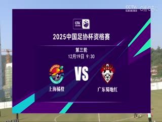 足协杯资格赛 上海橘橙赛更达VS广东蜀地红 20241219 高清海报