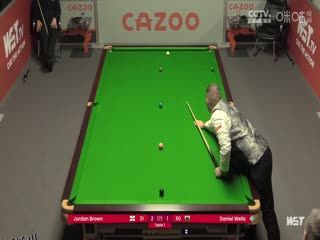 斯诺克 乔丹·布朗3-4丹尼尔·威尔斯 20230818（李照） 海报