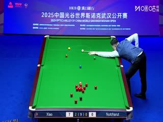 2025斯诺克武汉公开赛延期资格赛及64进32 肖国栋5-0明克·努查鲁特（朱蒙） 20250824 海报