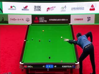 斯诺克世界大奖赛8进4 肖国栋3-5尼尔·罗伯逊  20250307 海报