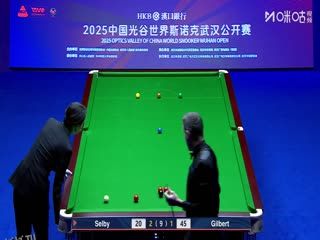 2025斯诺克武汉公开赛32进16 马克·塞尔比5-2大卫·吉尔伯特 20250826 海报