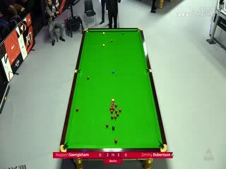 斯诺克德国大师赛64进32 诺鹏·桑坎姆4-5吉米·罗伯逊  20250129 海报