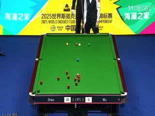2025斯诺克国际锦标赛半决赛第一场 赵心童4-4吴宜泽（第一阶段） 20251107 海报