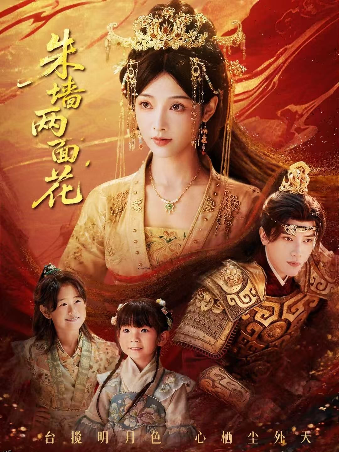 朱墙两面花 海报