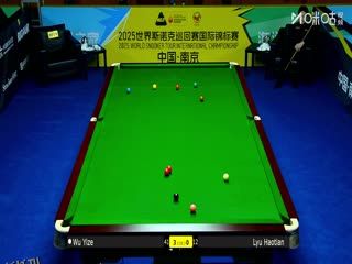2025斯诺克国际锦标赛延期资格赛第一轮 吴宜泽6-1吕昊天 20251102 海报