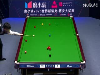2025斯诺克西安大奖赛32进16 周跃龙2-5马克·威廉姆斯 20251009 海报