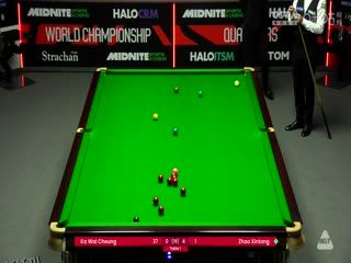 斯诺克世锦赛资格赛128进96 张家玮1-8赵心童（第一阶段） 20250407 海报