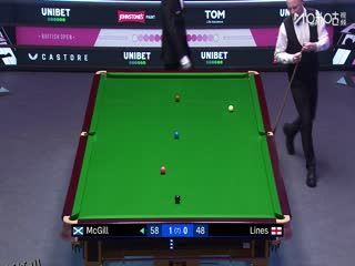 2025斯诺克英国公开赛32进16 安东尼·麦克吉尔4-1奥利弗·莱恩斯 20250925 海报