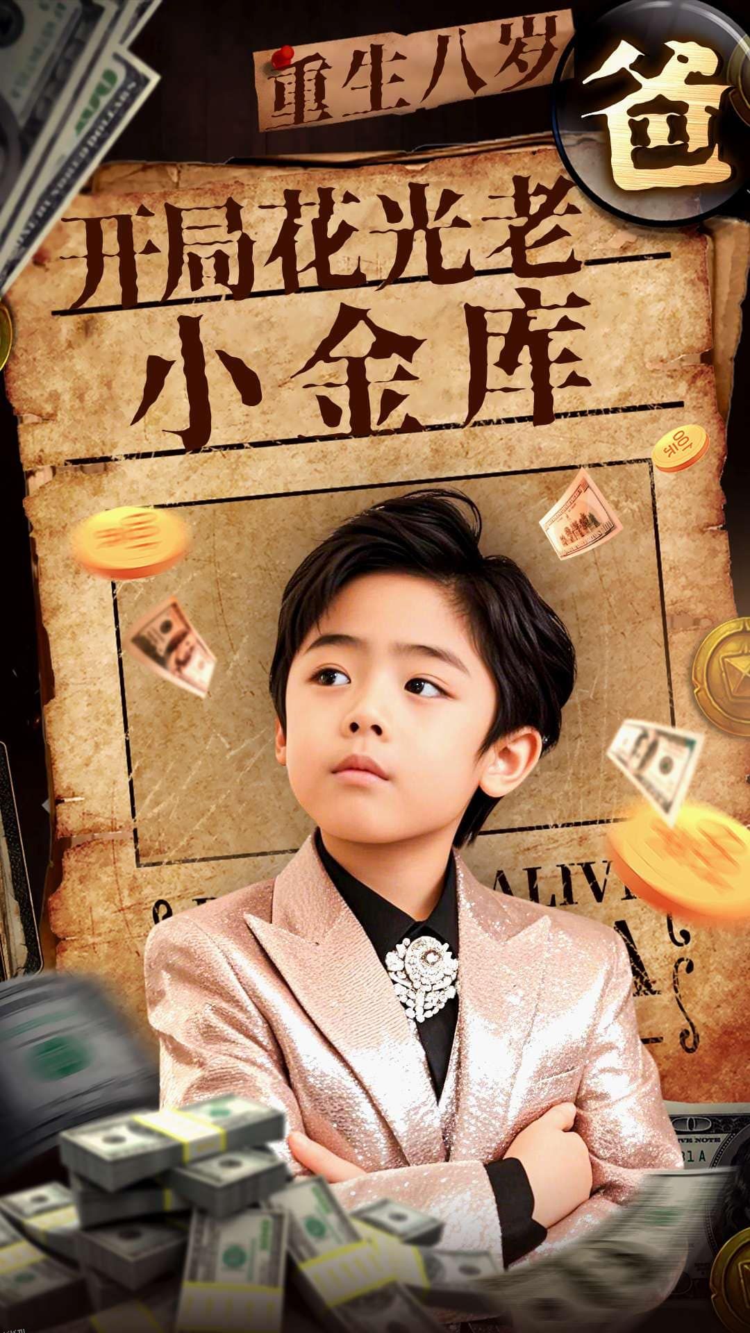 重生八岁，开局花光老爸小金库 海报