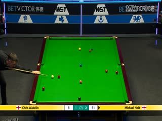 斯诺克威尔士公开赛64进32 克里斯·沃克林4-3迈克尔·霍尔特  20250211 海报