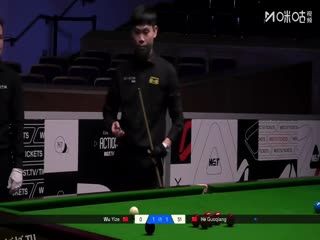 2025斯诺克北爱尔兰公开赛32进16 吴宜泽2-4贺国强 20251022 海报