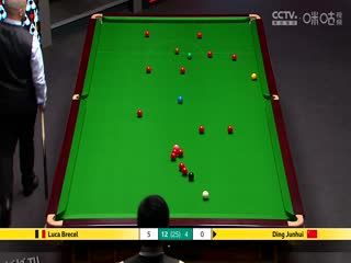 24-25赛季斯诺克世锦赛第二轮 丁俊晖4-13卢卡·布雷塞尔（第三阶段） 20250429 海报