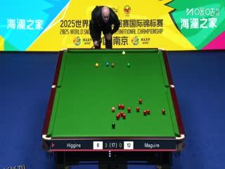 2025斯诺克国际锦标赛半决赛第一阶段 约翰·希金斯6-2斯蒂芬·马奎尔(丁文钧) 20251108 海报
