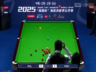 斯诺克玉山世界公开赛32进16 侯赛因·瓦菲3-5丁俊晖  20250225 海报