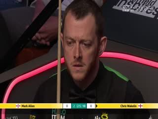24-25赛季斯诺克世锦赛第二轮 克里斯·韦克林12-4马克·艾伦（第二阶段） 20250425 海报