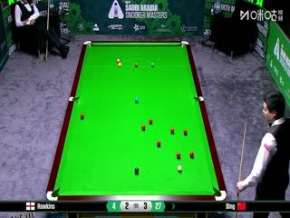 2025斯诺克沙特大师赛16进8 丁俊晖5-6巴里·霍金斯 20250814 海报