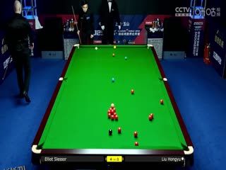 斯诺克玉山世界公开赛32进16 刘宏宇5-4埃利奥特·斯莱塞  20250225 海报