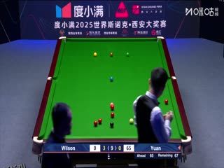 2025斯诺克西安大奖赛32进16 凯伦·威尔逊5-2袁思俊（朱峰立） 20251009 海报