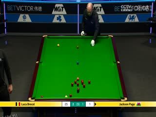斯诺克威尔士公开赛四分之一决赛 杰克逊·佩奇2-5卢卡·布雷切尔  20250214 海报