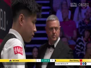 24-25赛季斯诺克世锦赛第一轮 杰克·琼斯2-7赵心童（第一阶段） 20250421 海报