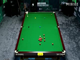 2025斯诺克沙特大师赛第三轮（80进48） 贺国强1-4山姆·克雷吉 20250811 海报