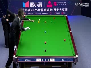 2025斯诺克西安大奖赛16进8 加里·威尔逊5-0贺国强（朱蒙） 20251010 海报