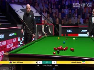 24-25赛季斯诺克世锦赛第二轮 侯赛因·瓦菲4-4马克·威廉姆斯（第一阶段） 20250425 海报