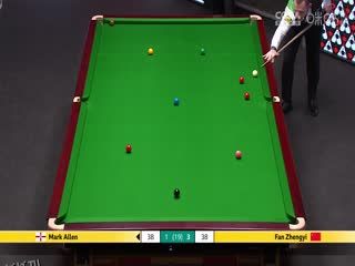 24-25赛季斯诺克世锦赛第一轮 马克·艾伦5-4范争一（第一阶段） 20250421 海报