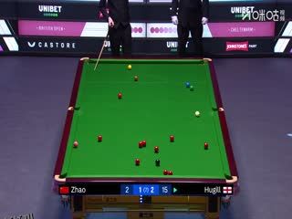 2025斯诺克英国公开赛第1轮 阿什利·赫吉尔3-4赵心童（朱峰立） 20250922 海报