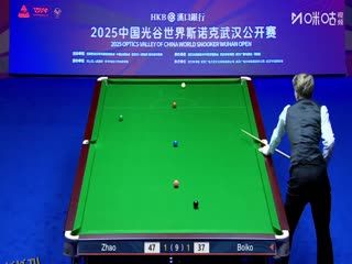 2025斯诺克武汉公开赛延期资格赛及64进32 赵心童5-3尤里安·博伊科（秦正） 20250824 海报