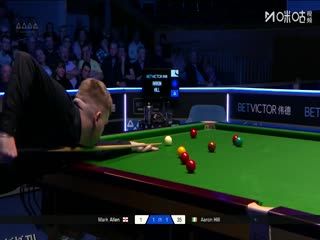 2025斯诺克北爱尔兰公开赛16进8 亚伦·希尔1-4马克·艾伦 20251023 海报