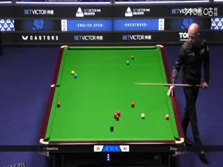 2025斯诺克英格兰公开赛16进8 周跃龙4-2巴里·霍金斯（朱峰立） 20250918 海报