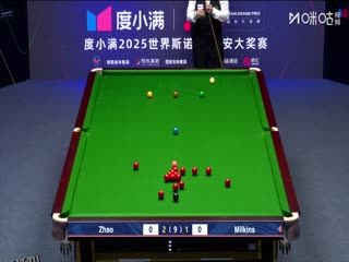 2025斯诺克西安大奖赛64进32 罗伯特·米尔金斯5-2赵心童（柏林） 20251008 海报