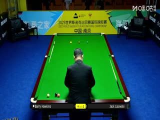 2025斯诺克国际锦标赛16进8 巴里·霍金斯6-4杰克·利索夫斯基 20251105 海报