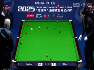 斯诺克玉山世界公开赛16进8 约翰·希金斯5-4周跃龙 20250226 海报