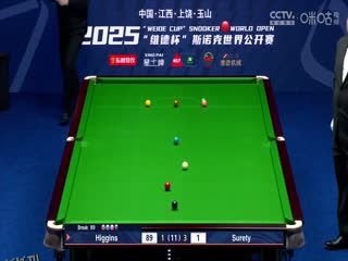 斯诺克玉山世界公开赛半决赛 扎克·舒尔第5-6约翰·希金斯  20250228 海报